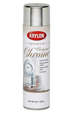 Краска-спрей «Серебрянная фольга» Krylon Premium Mirrored Metallics Silver Foil